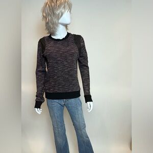 Search for Sanity Maroon and Black Knitwear